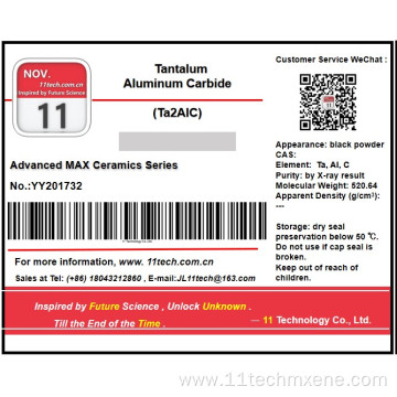 Transition metal carbides Ta2AlC Black powder